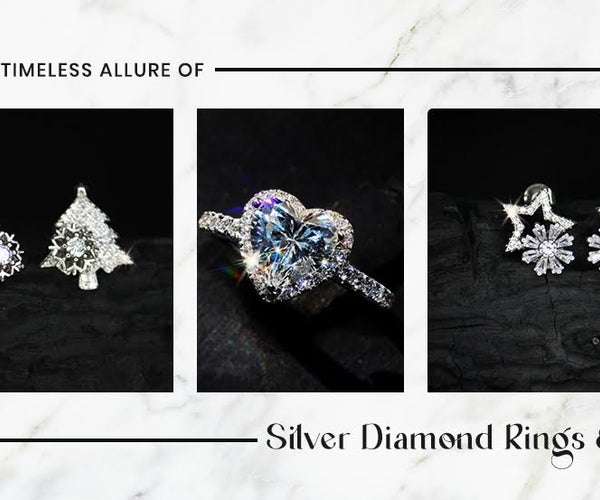 Redefining Elegance and Allure with Silver Diamond Rings and Earrings