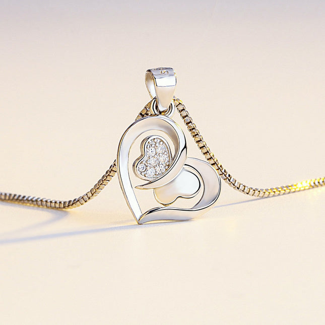 Butterfly Heart Necklace