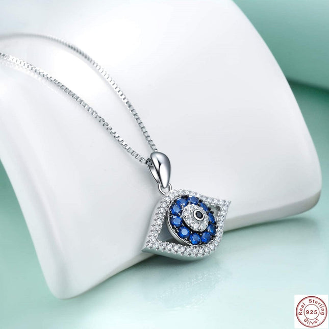 Silver Evil Eye Necklace