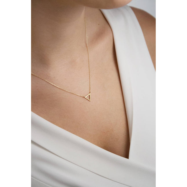 Tiny Triangle Pendent Chain