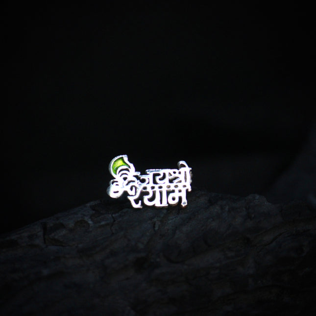 Jai Shree Shyam Silver Earring