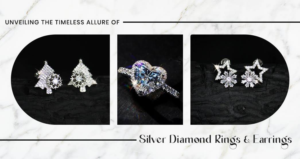 Redefining Elegance and Allure with Silver Diamond Rings and Earrings