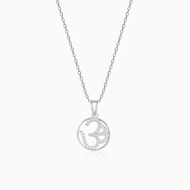Silver Om Pendant Chain