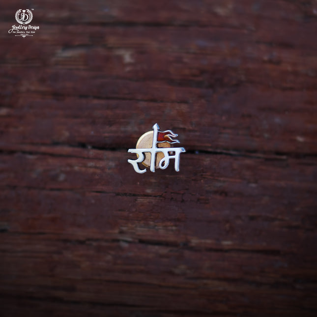 Original Silver Ram Earring