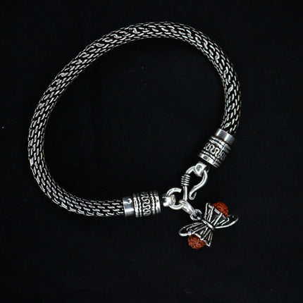 Stylish Chain Bracelet + Damru Pendent