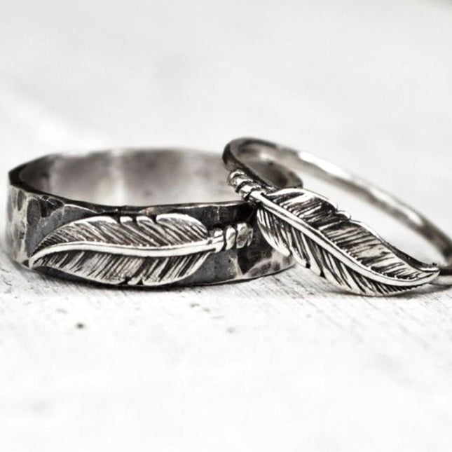Leaf Couple Silver Ring