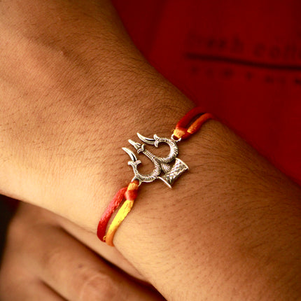 Silver Trishul Rakhi