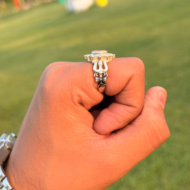 New Trishul Silver Ring