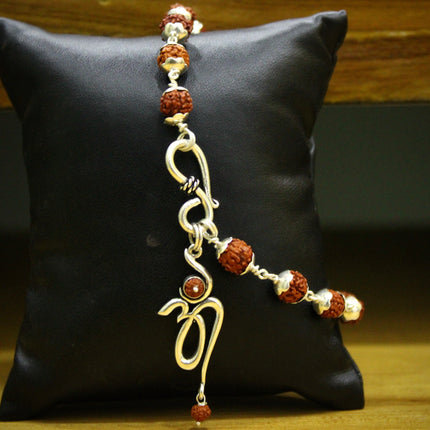 New Om pendant + Rudraksha Bracelet