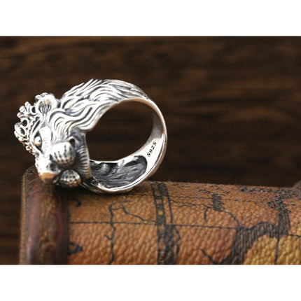 Crown Lion Ring