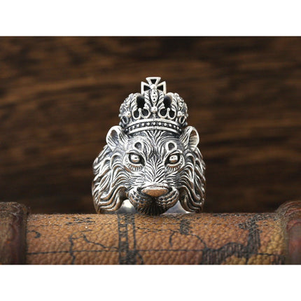 Crown Lion Ring
