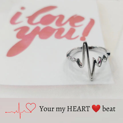 Heart Beat Silver Ring ❣️💍