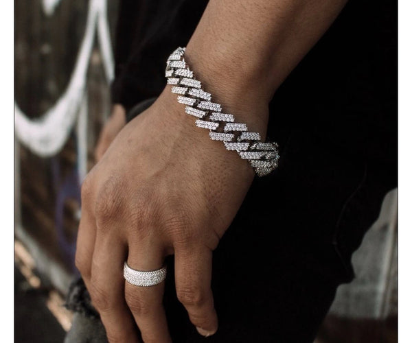 Buy Stylish Silver Cuban Bracelet Silver