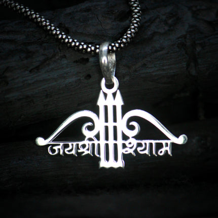 khatu shyam silver pendant
