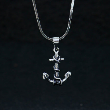 Anchor Pendent + Silver Chain