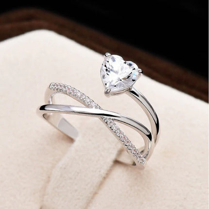Infinity Heart 💖 Diamond Ring