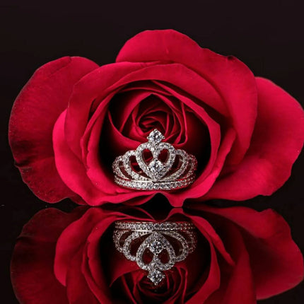 Princess Crown Silver Ring