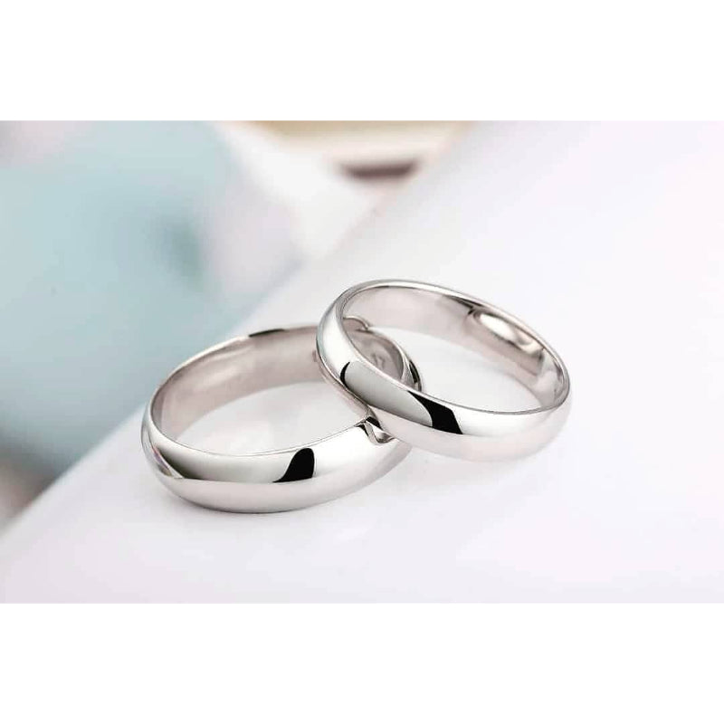 Shinny Love Band Couple Ring