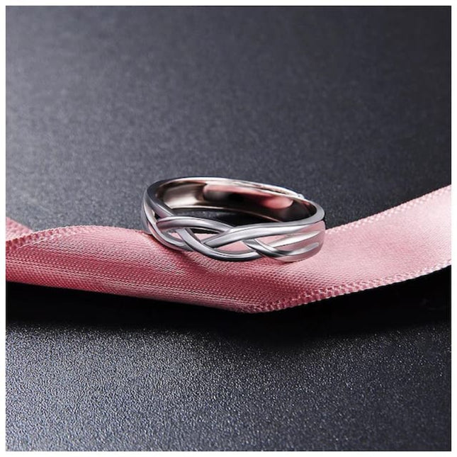 Stylish Infinity Men's Silver Ring