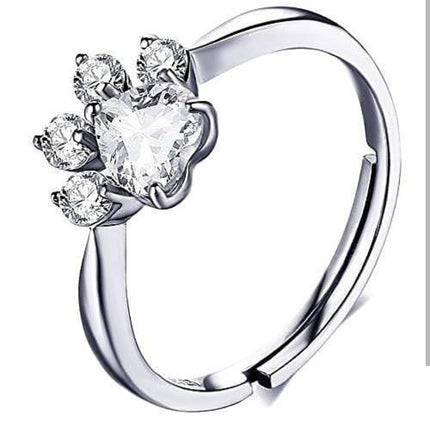 Trendy Stylish Silver Ring With Zircon Diamond