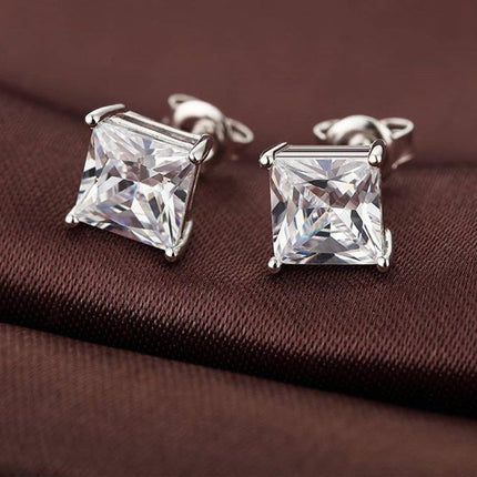 Square Diamond Earring